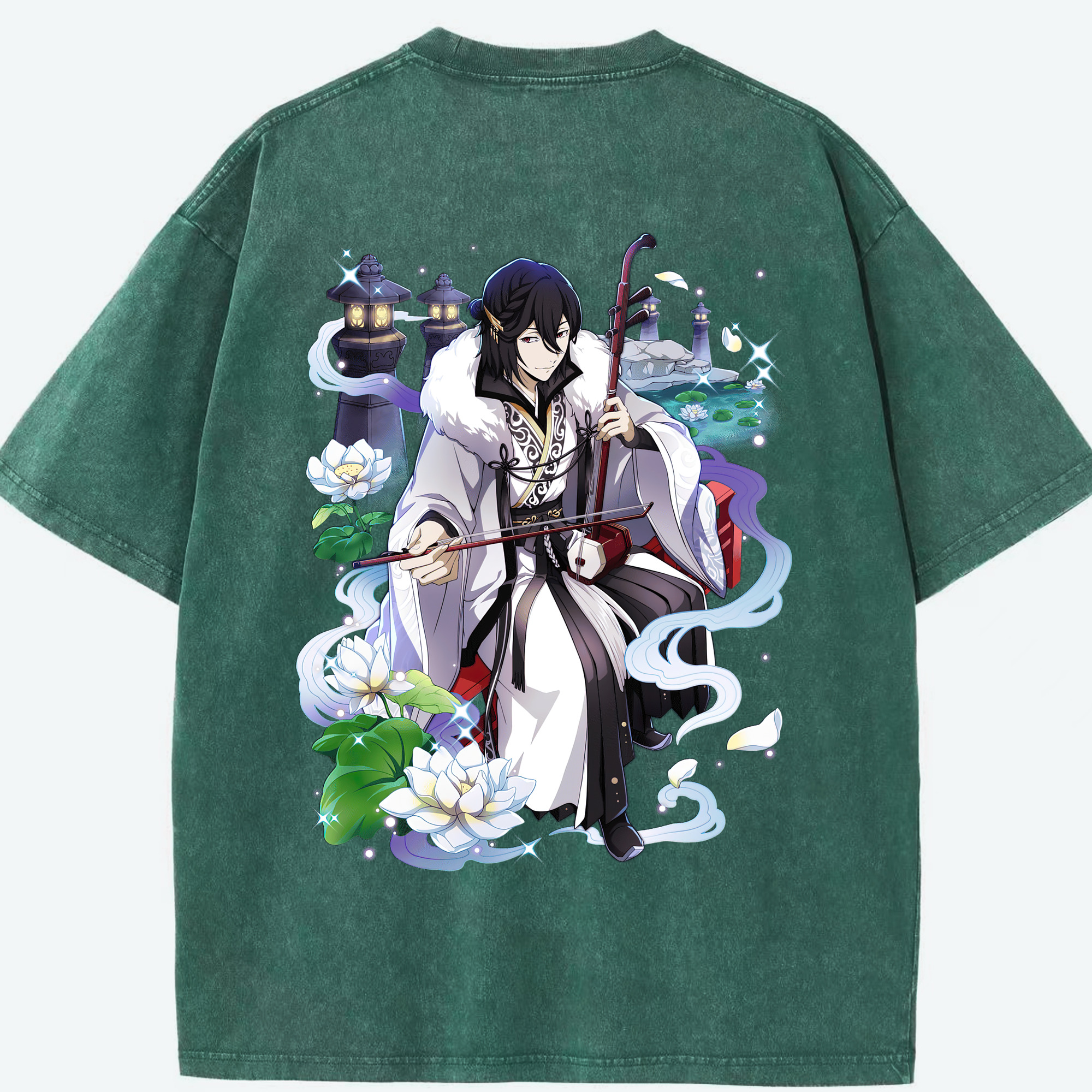 （画像用） 文豪ストレイドッグス Bungo Stray Dogs 綿100% ヴィンテージ風 半袖Tシャツ（背面プリント）